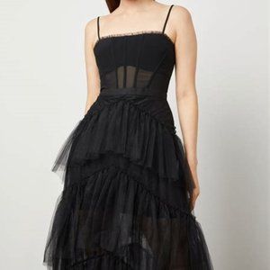 Black tulle evening gown identical to BCBG dress - Betsy Adam dress size 4.